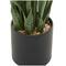 3ft. Green Faux Snake Foliage Artificial Plant with Black Porcelain Pot
